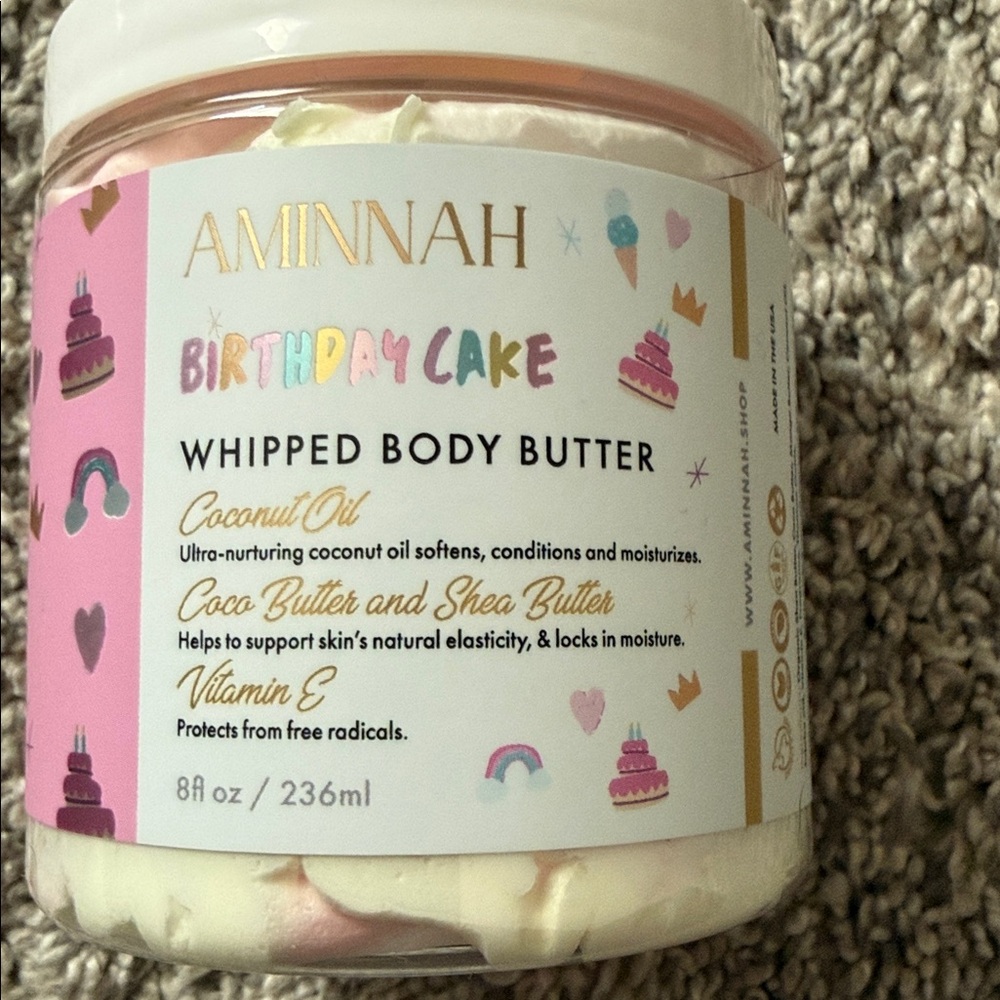 NWT Aminnah Birthday Cake Whipped Body Butter - Picture 4 of 5